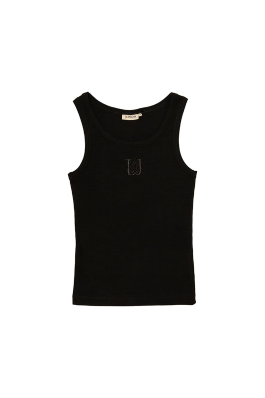 Lejardin Unisex Tanktop Schwarz Gerippt