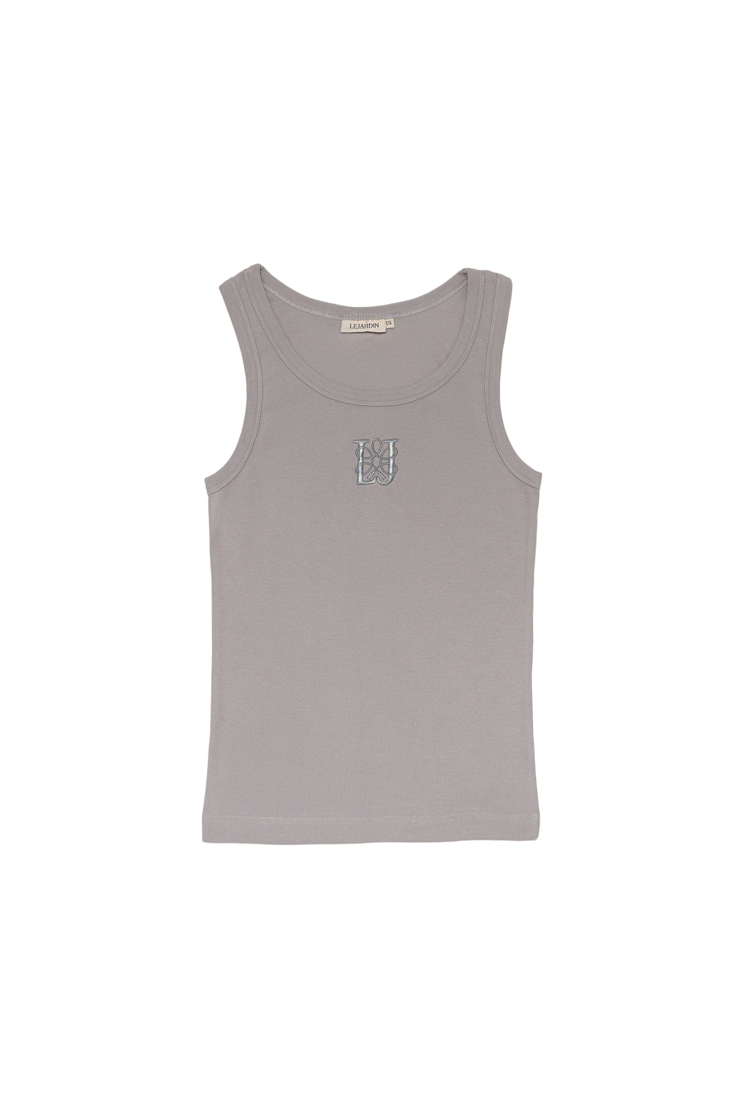 Lejardin Unisex Tanktop Grau Gerippt
